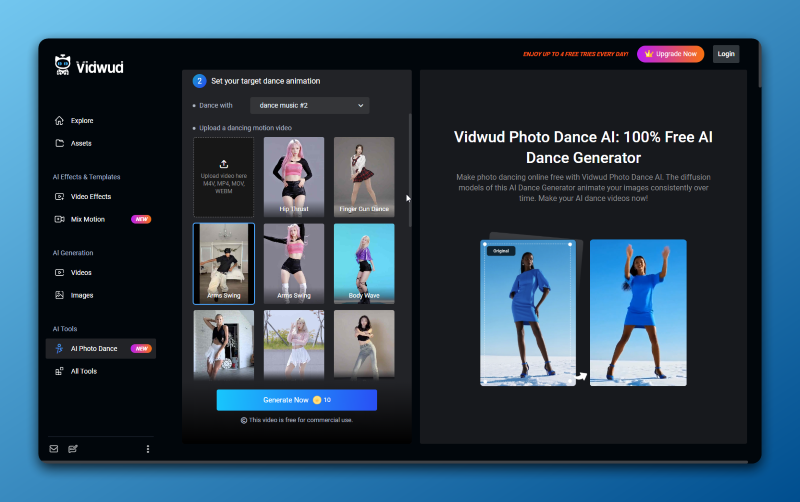 Vidwud Dance Style Selector For Statue Motion