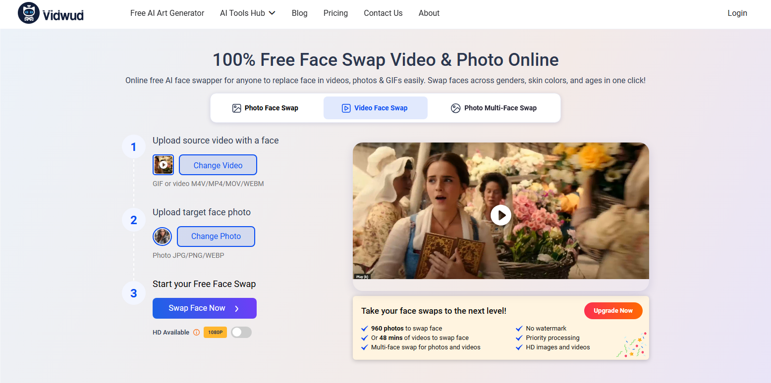 Beauty and the Beast Video Face Swap