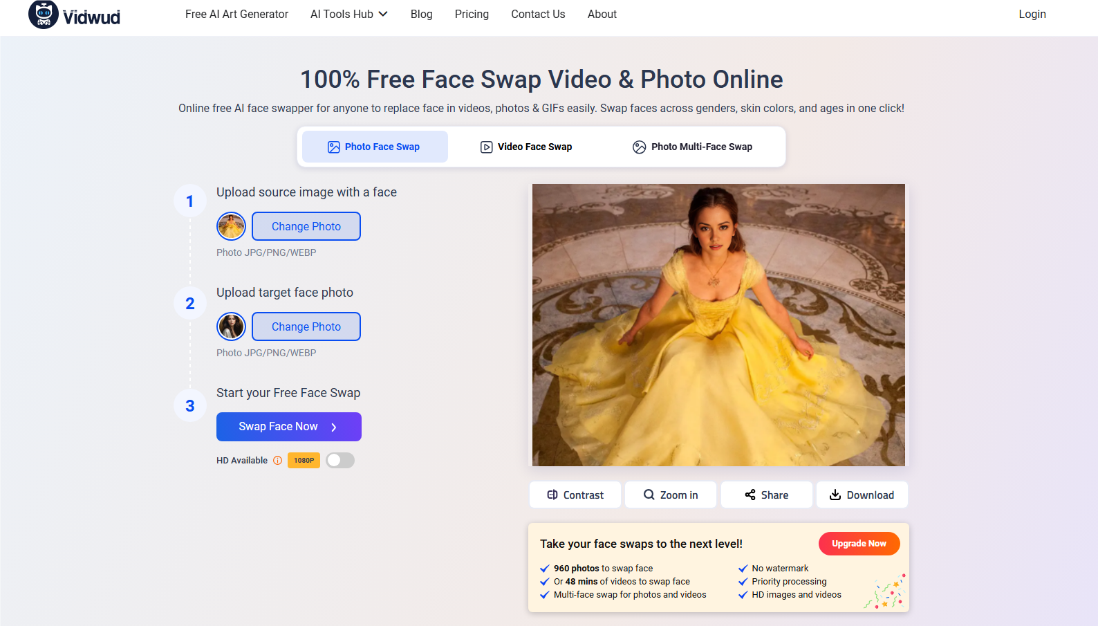 Download Beauty and the Beast Face Swap Result