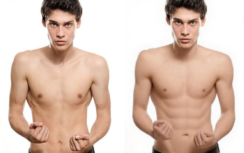 Put My Face on a Muscle Body with Fotor AI Muscle Result