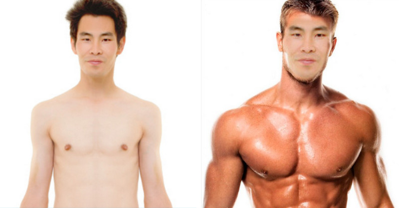 Put Your Face on a Muscle Body with PhotoFunny Result
