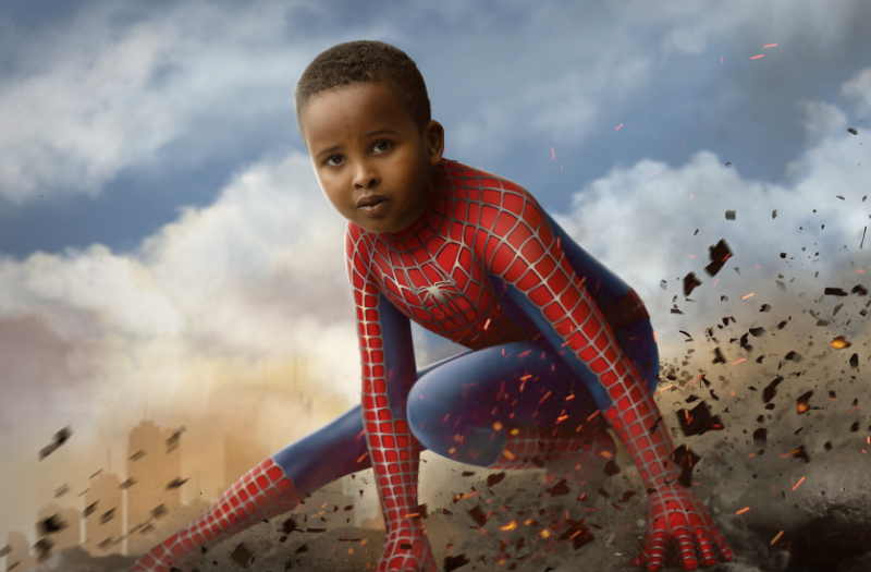 Kid Spiderman Face Swap