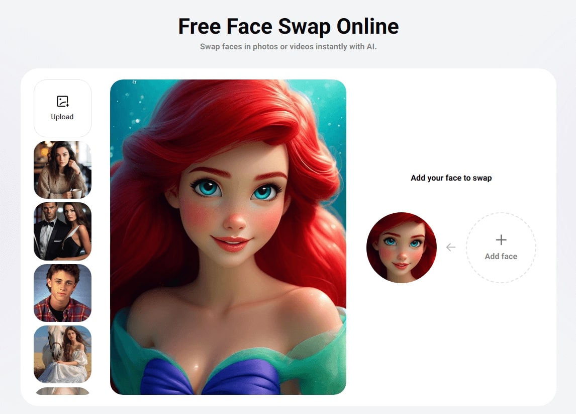 Pica AI Little Mermaid AI Swap Online