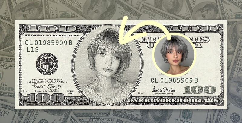 Put Your Face on Dollar Bills | Prank Your Friends with an AI Face on Dollar Bill Generator
