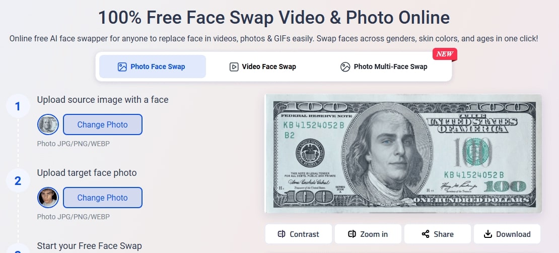 Vidwud Fake Money with My Face on It Result