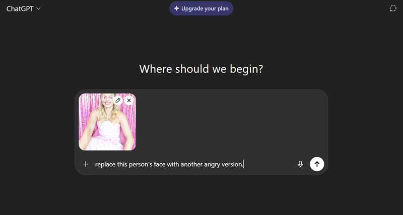Write the Prompt for the Swap and Start the Process