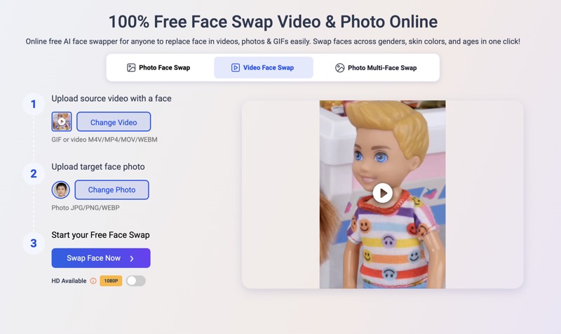 Doll Face Swap Video