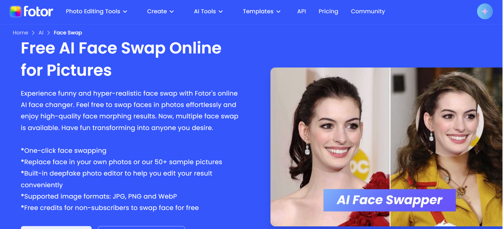 Fotor Free Tool for Celebrity Selfie