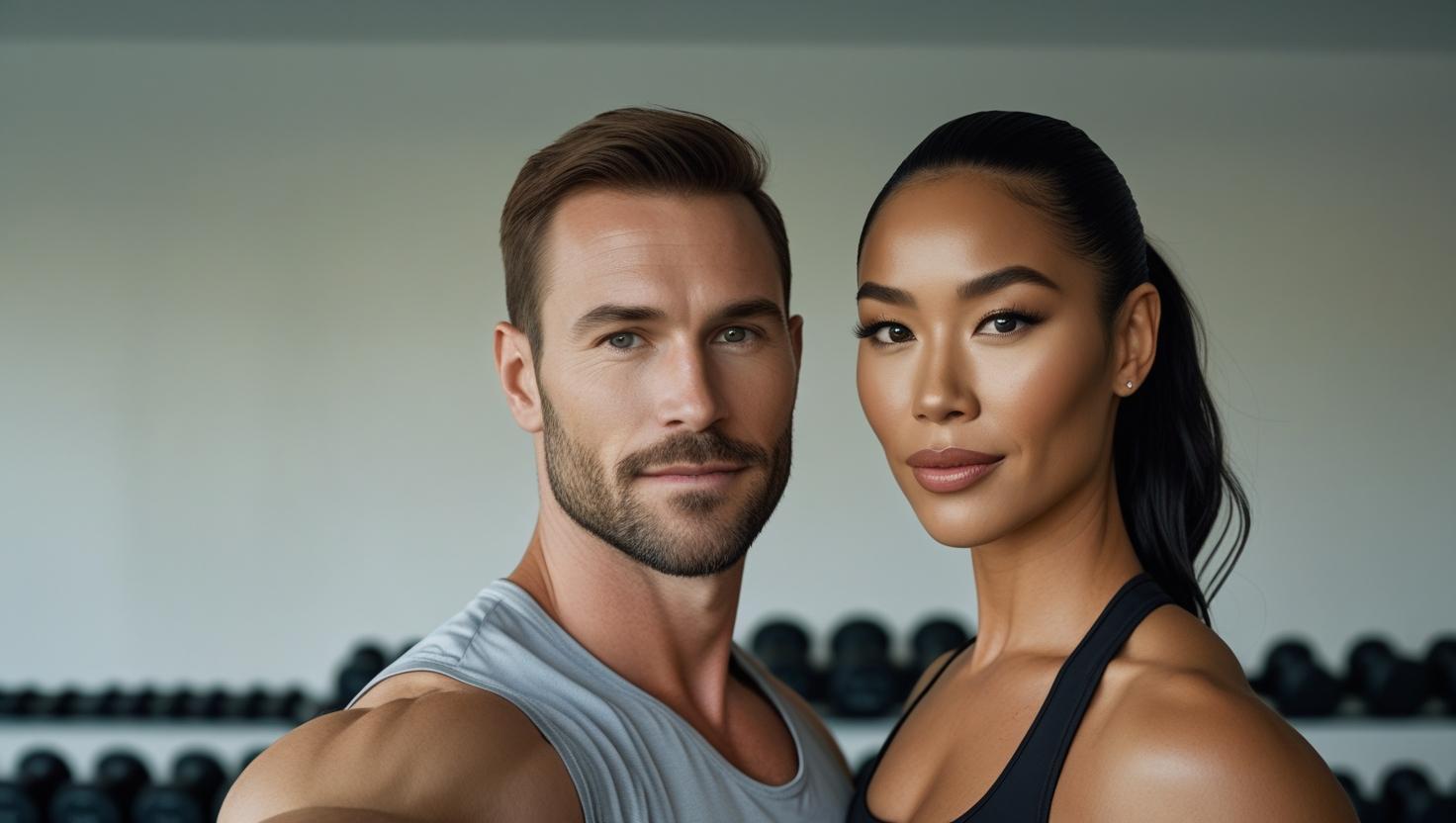 Gym Selfie Template