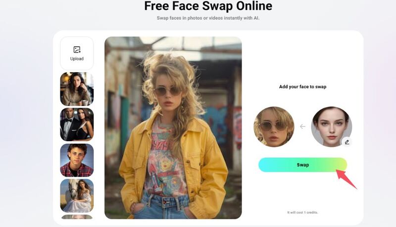 Artguru AI Swap Face 90s Experience