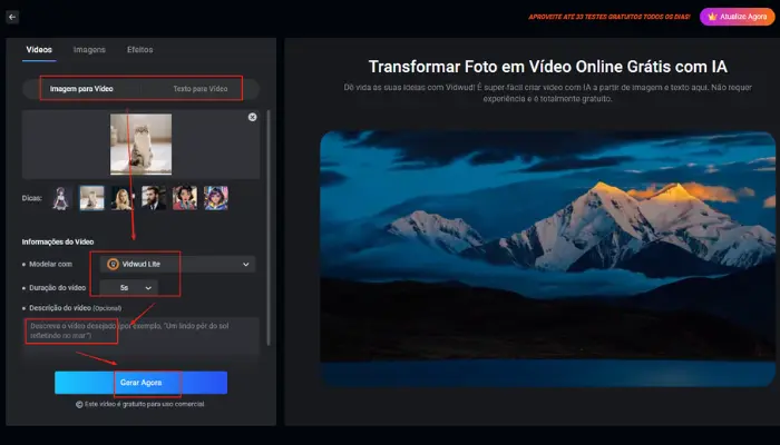 juntar foto em video com vidwud
