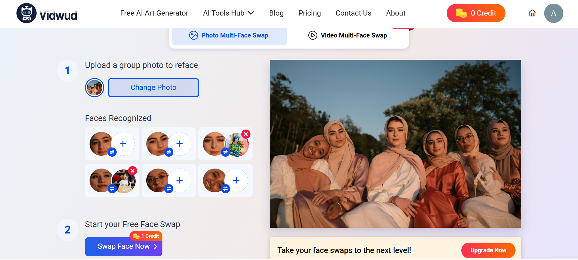 Vidwud AI Multi Face Swap