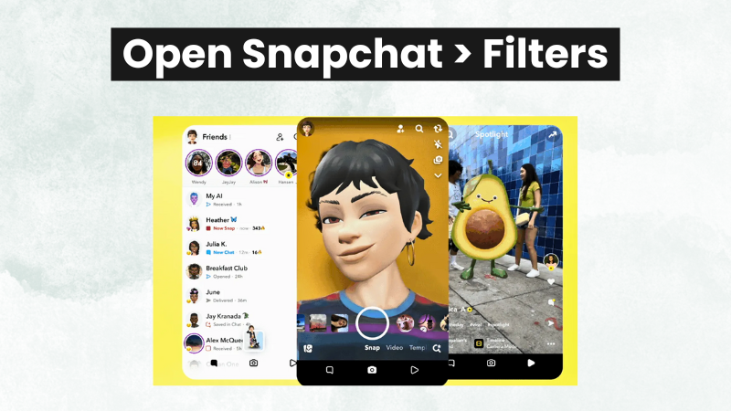 Open Snapchat app for Gender Swap