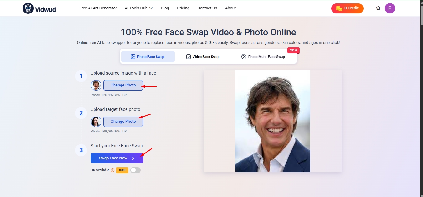Upload Images to Turn Me into Guy
