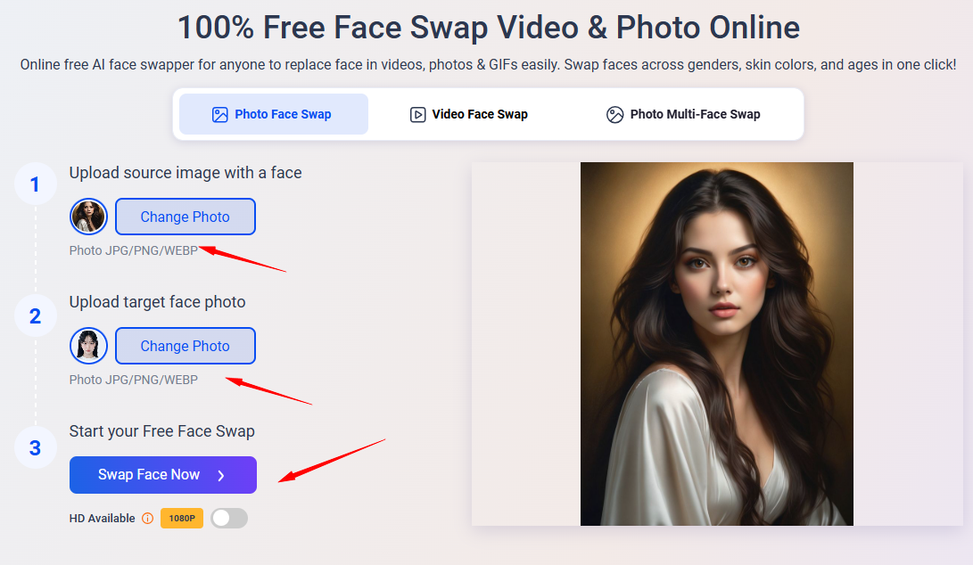 How Can I Look Like Korean Vidwud AI Face Swapper Upload