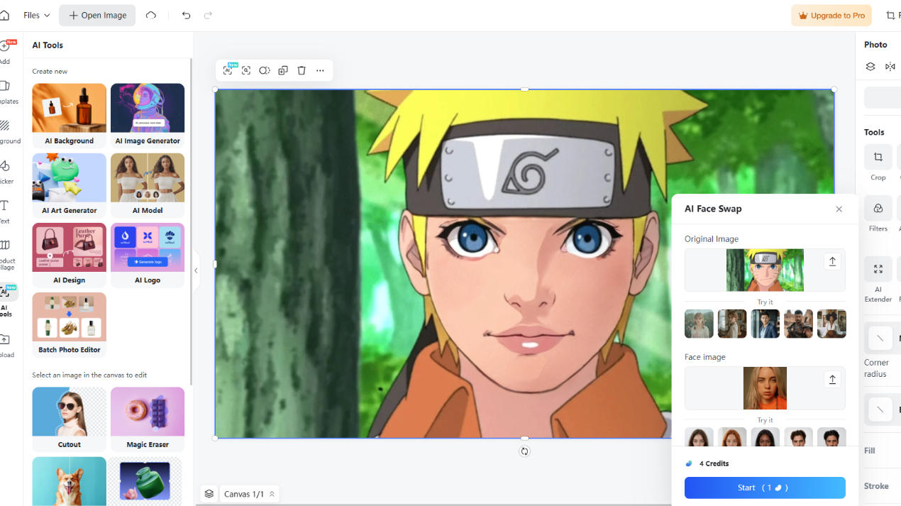 Download Naruto Face Swap