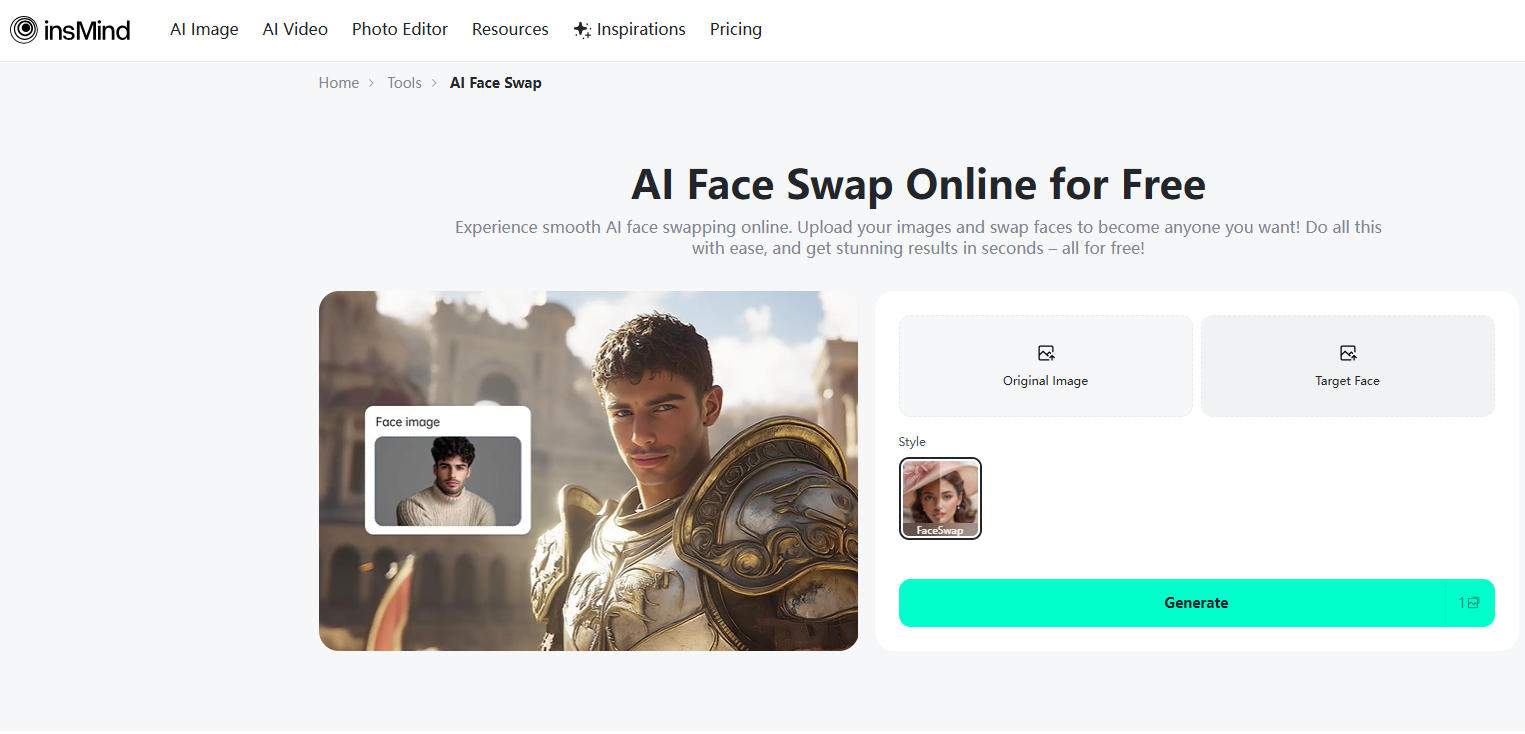 InsMind Face Swap Free