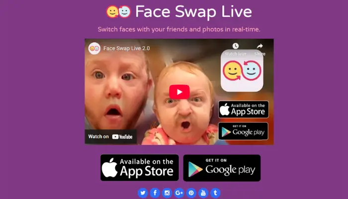 face swap live para trocar de corpo