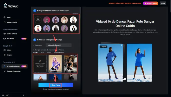 ia para fazer foto dancar