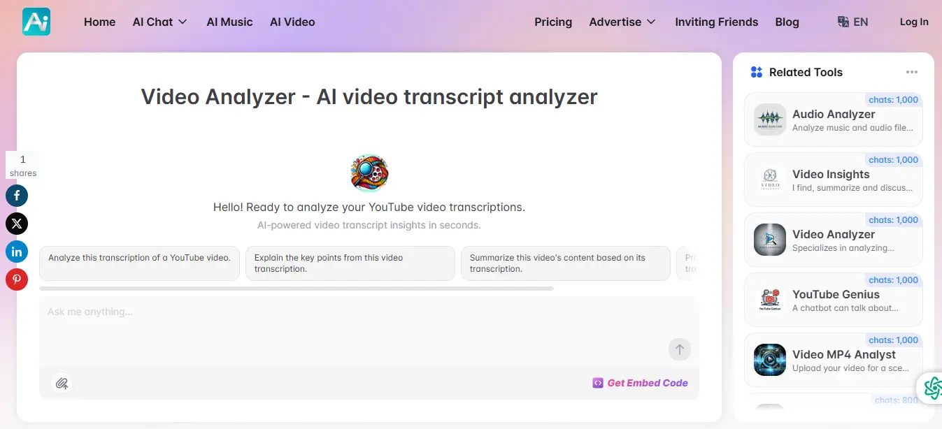 YesChat.ai Video Analyzer