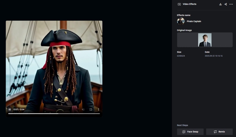 Result of Pirates of the Caribbean Video