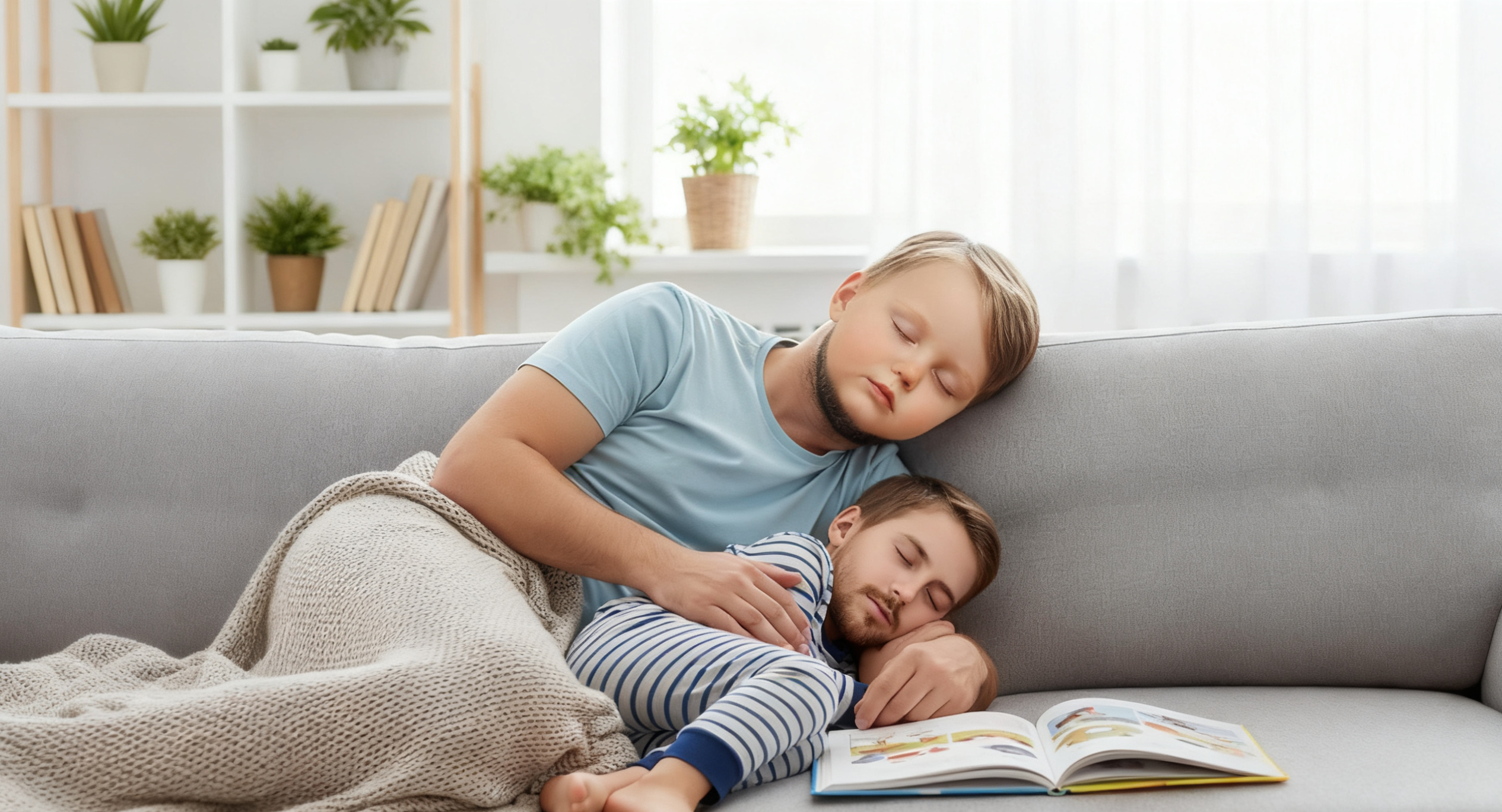 Father Son Face Swap Naptime