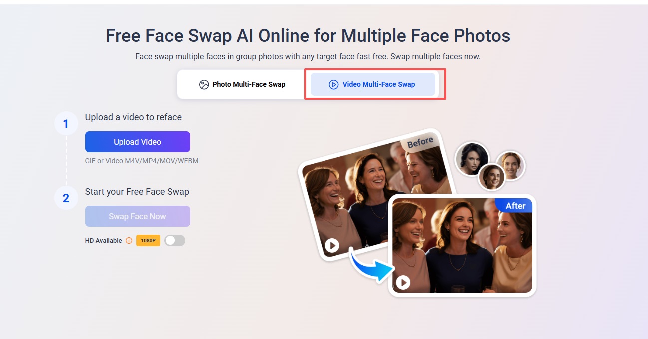 Vidwud’s Multiple Face Swap for Father Son Face Swap
