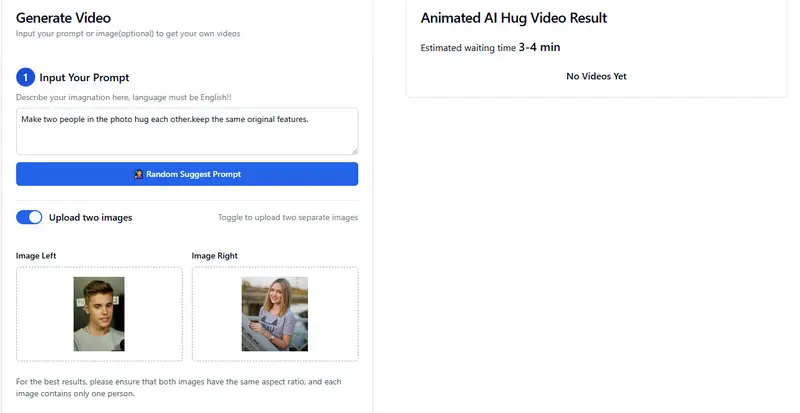 generador de abrazos con IA-Aihug