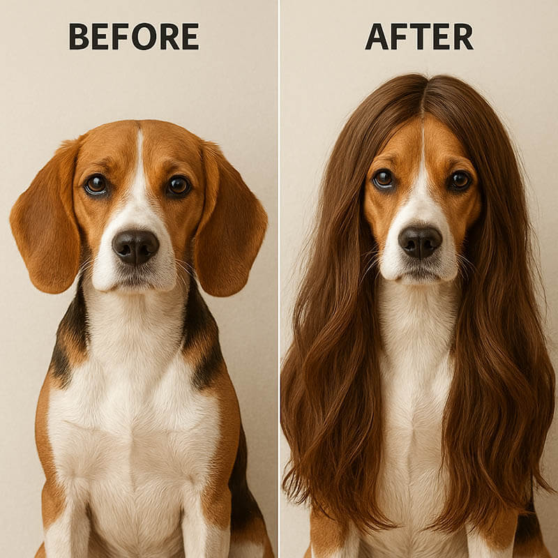 Long Hair Filter Example 3