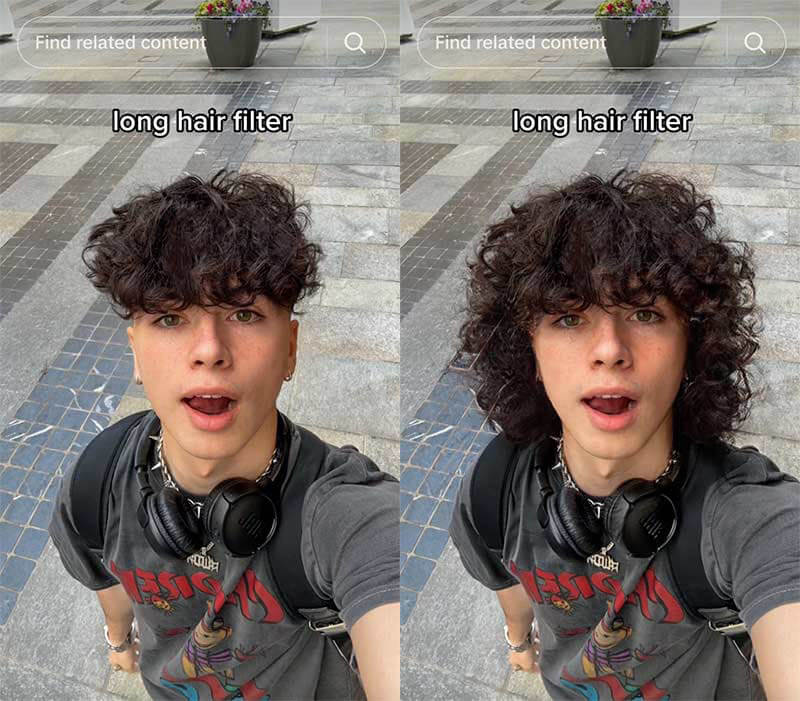 Long Hair Filter TikTok
