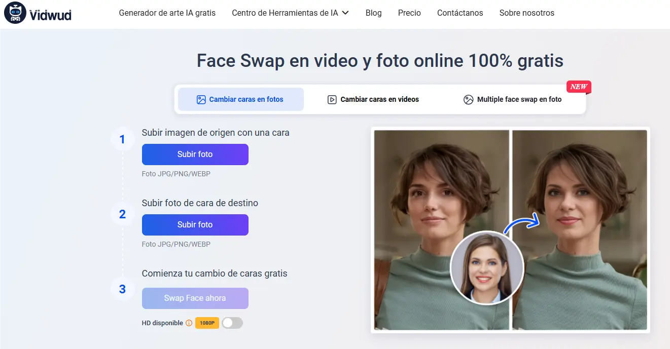 Vidwud face gender swap