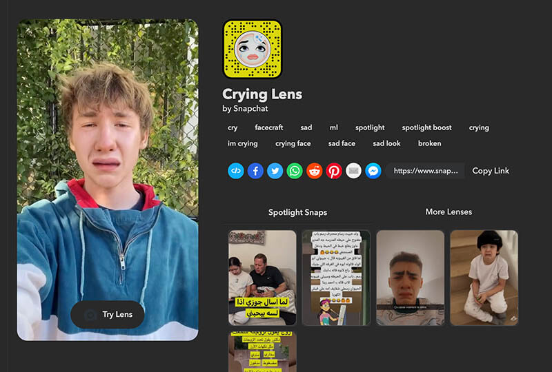 Snapchat Height Filter Crying