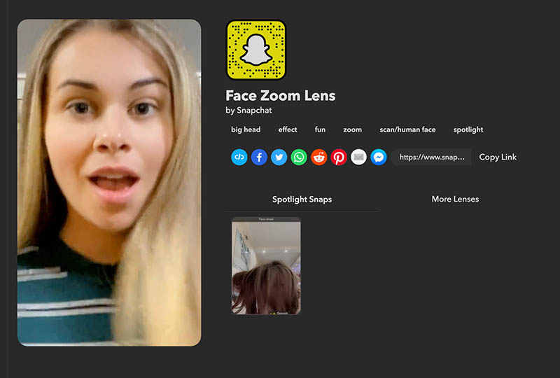 Snapchat Height Filter Face Zoom