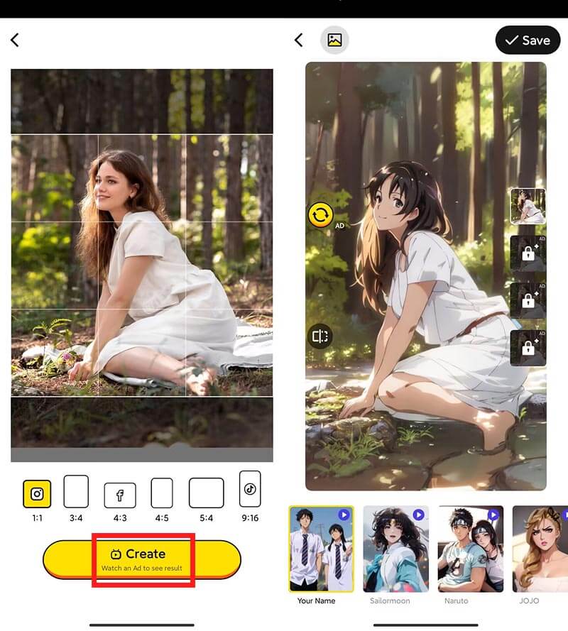 Cosplay Face Swap Face Toon