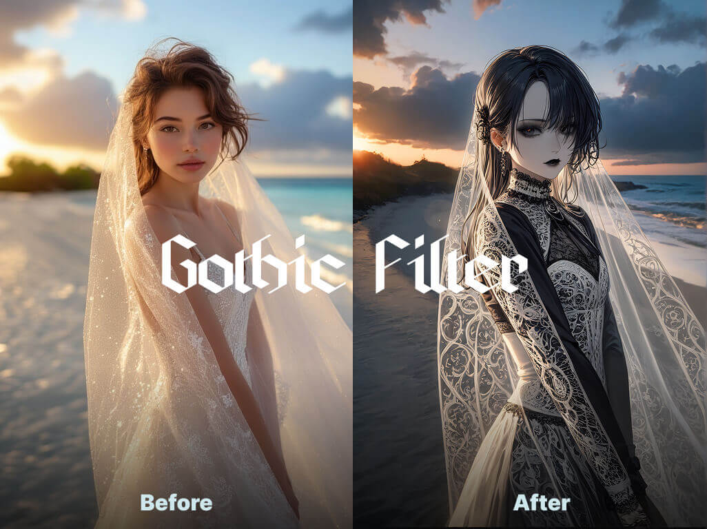 Top 6 AI Goth Filters | Explore The Dark & Mysterious Side in Yourself with AI