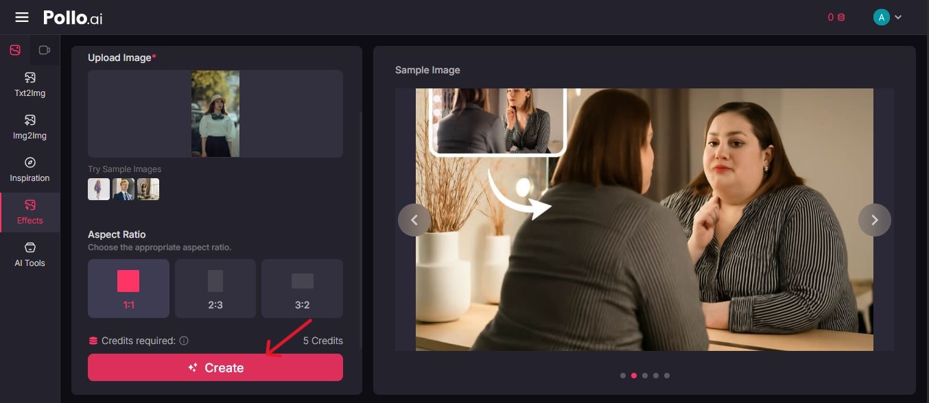 Click on “Create”