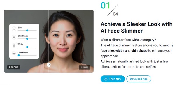 PerfectCorp Face Shape tool