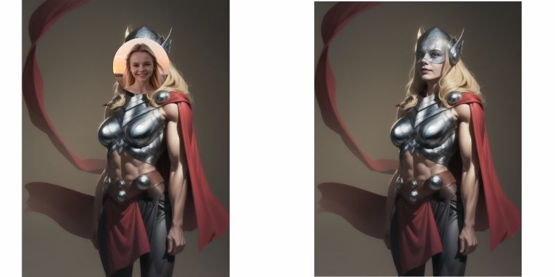 She Thor Face Swap with Helmet