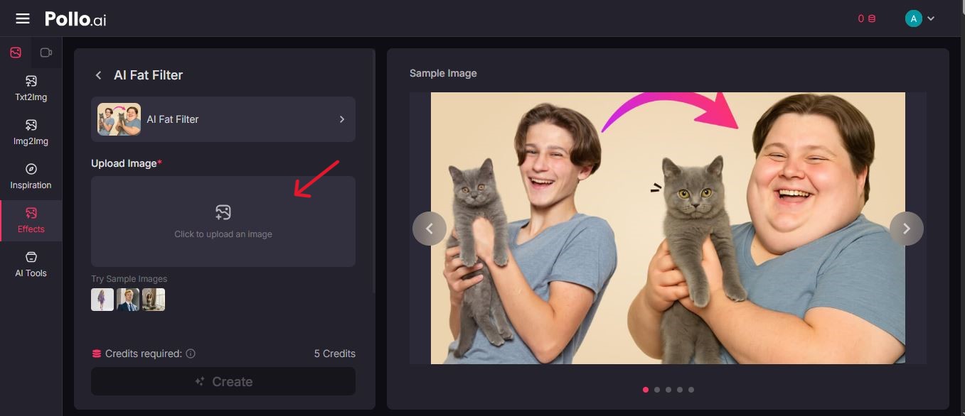 Upload the Photo in Pollo AI