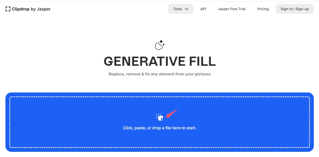 Clipdrop生成式填充第1步