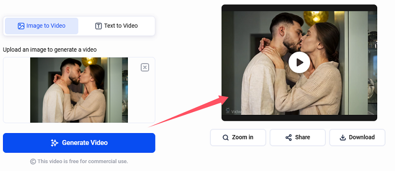 從圖片生成情侶AI親吻動作 - 2