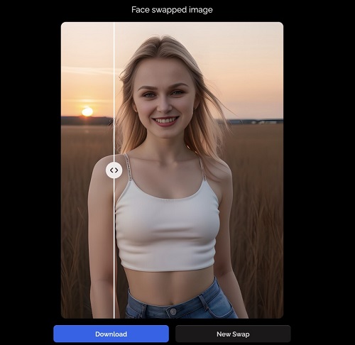 Compare Before and After Face Swap