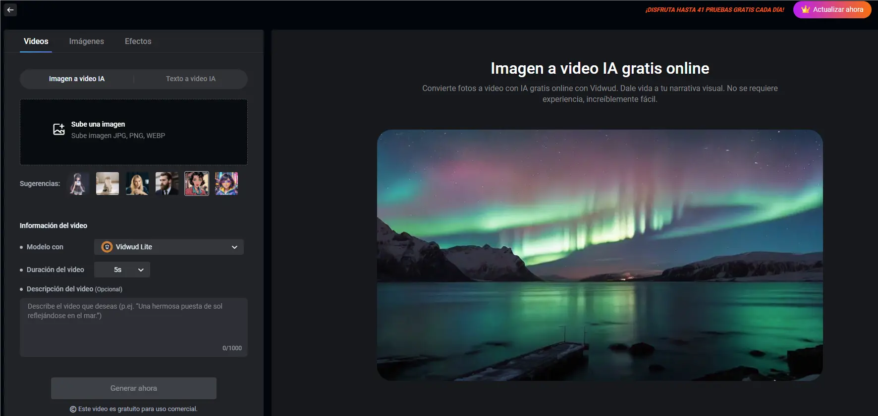 Vidwud imagen a video-paso 2