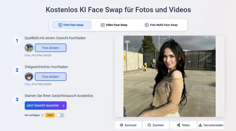 Body Swaop AI kostenlos Vidwud