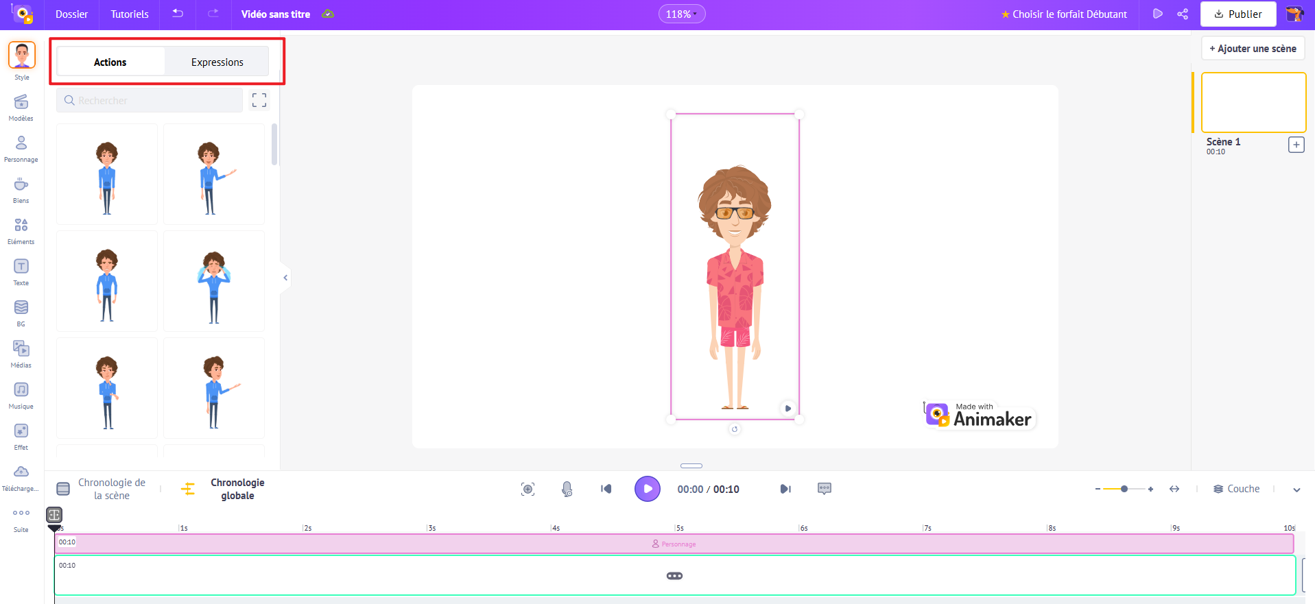 3D dessin animé - Animaker