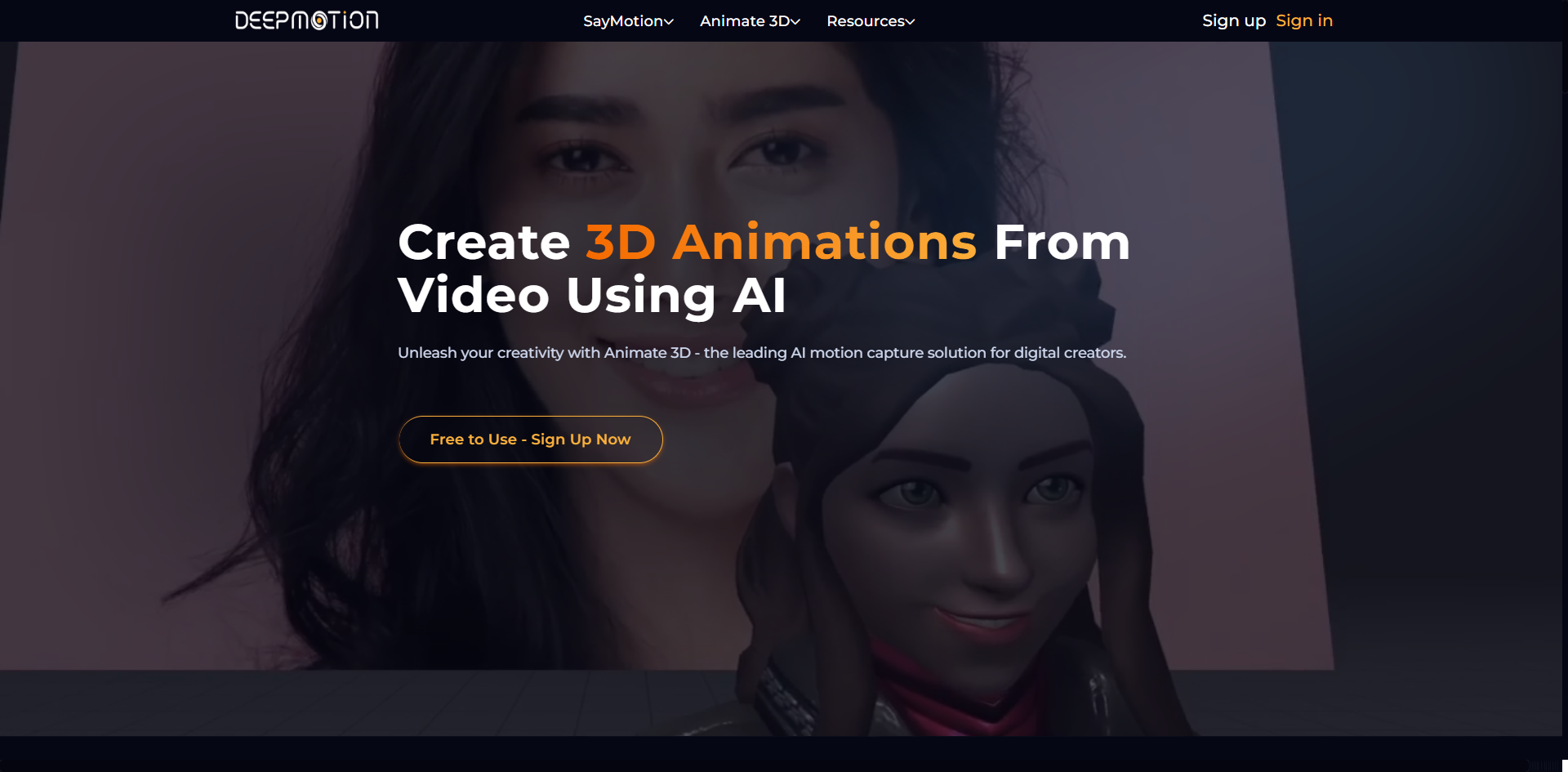 animation 3D - DeepMotion