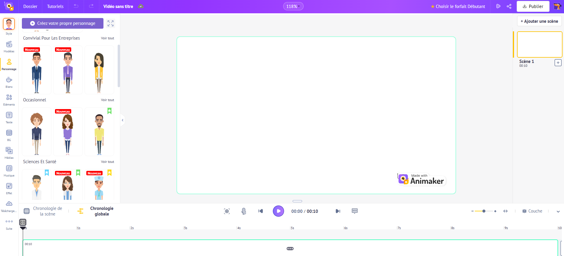 dessin animé en vidéo - Animaker