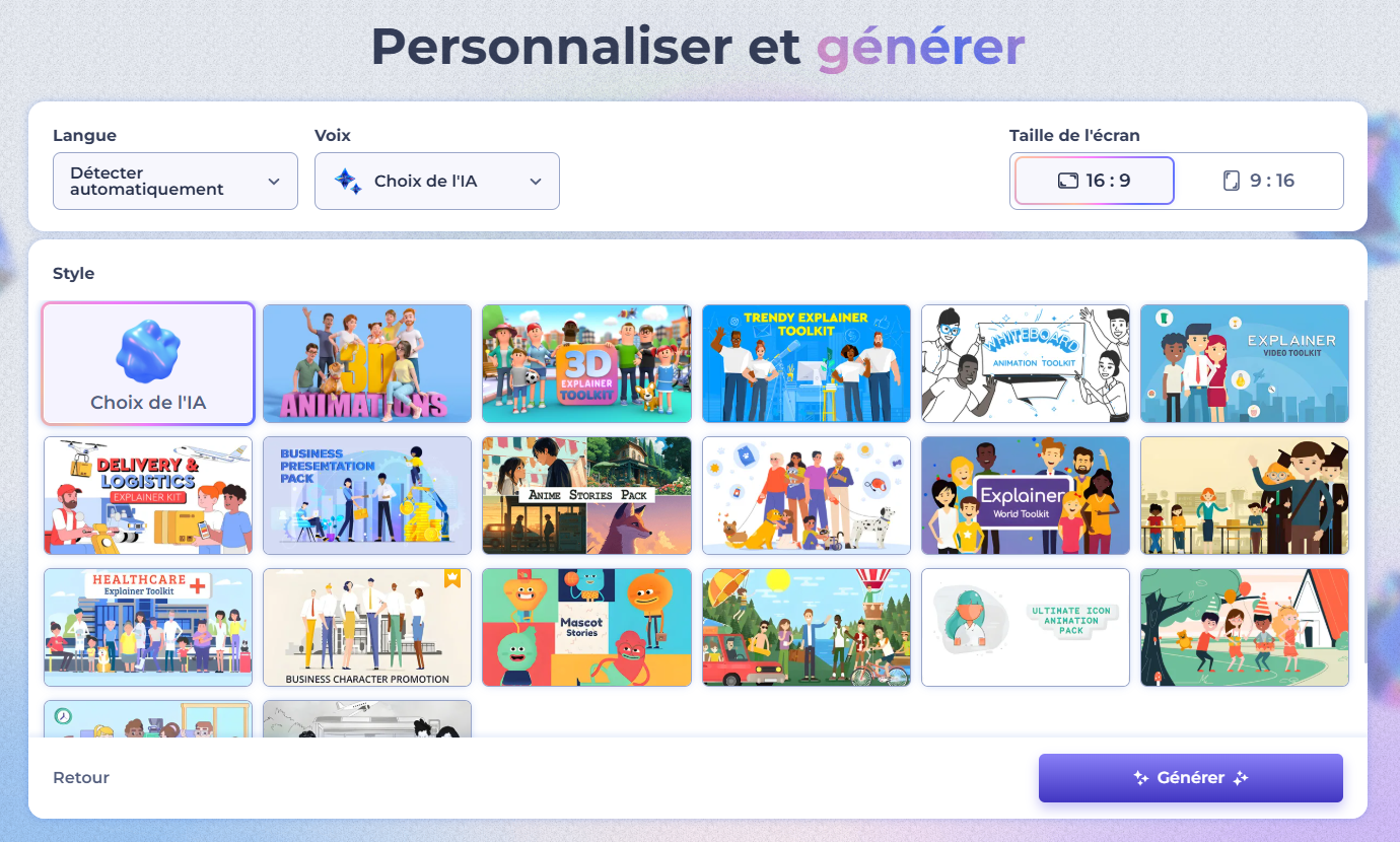 vidéo animée - Renderforest