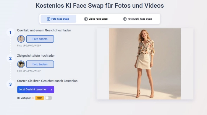 KI Outfit Generator Face Swap