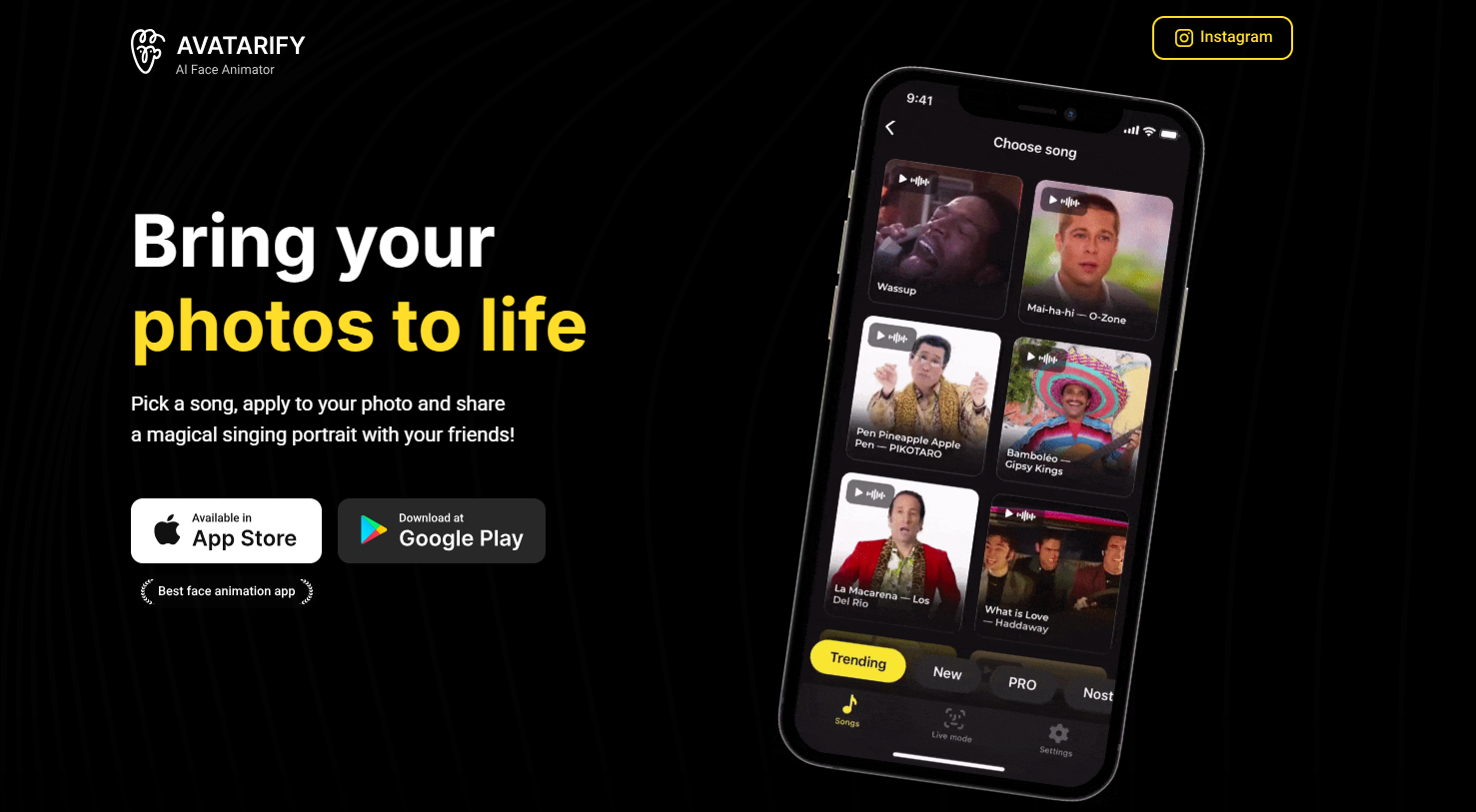 AI Image Deepfake Generator - Avatarify